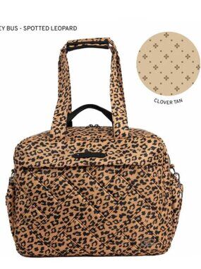 Lug Trolley Bus Duffel Bag Spotted Leopard